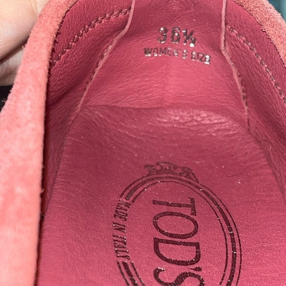TOD’S Women’s Gommino Suede Leather Driving Loafers, Size36.5 US6, Made in Italy - Picture 10 of 11